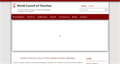 Desktop Screenshot of library.oikoumene.org